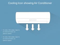 Cooling icon showing air conditioner