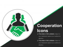 Cooperation icons ppt background graphics