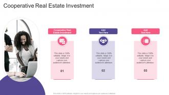 Cooperative Real Estate Investment In Powerpoint And Google Slides Cpb