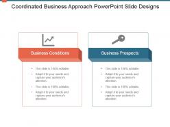 Coordinated business approach powerpoint slide designs