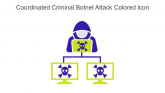 Coordinated Criminal Botnet Attack Colored Icon In Powerpoint Pptx Png And Editable Eps Format