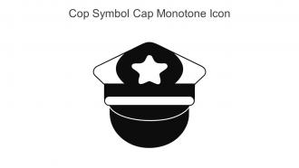 Cop Symbol Cap Monotone Icon In Powerpoint Pptx Png And Editable Eps Format