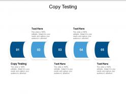 Copy testing ppt powerpoint presentation model display cpb