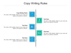Copy writing rules ppt powerpoint presentation professional templates cpb