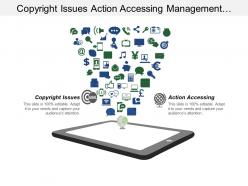 Copyright issues action accessing management activities probability occurrence