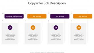 Copywriter Job Description In Powerpoint And Google Slides Cpb
