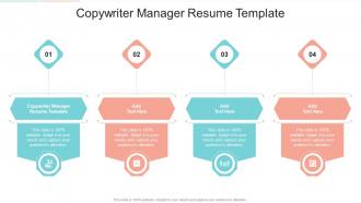 Copywriter Manager Resume Template In Powerpoint And Google Slides Cpb