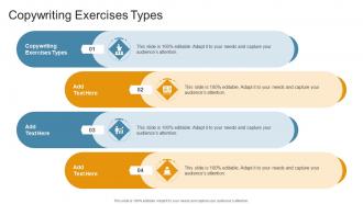 Copywriting Exercises Types Advice Writers Job In Powerpoint And Google Slides Cpb
