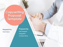 Copywriting proposal template powerpoint presentation slides