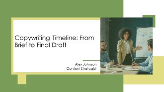 Copywriting Timeline From Brief To Final Draft PPT Template AT