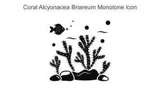 Coral Alcyonacea Briareum Monotone Icon In Powerpoint Pptx Png And Editable Eps Format