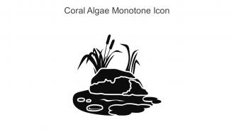 Coral Algae Monotone Icon In Powerpoint Pptx Png And Editable Eps Format