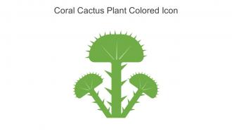 Coral Cactus Plant Colored Icon In Powerpoint Pptx Png And Editable Eps Format