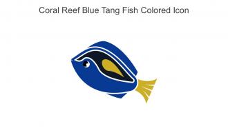 Coral Reef Blue Tang Fish Colored Icon In Powerpoint Pptx Png And Editable Eps Format