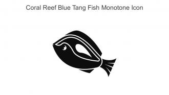 Coral Reef Blue Tang Fish Monotone Icon In Powerpoint Pptx Png And Editable Eps Format