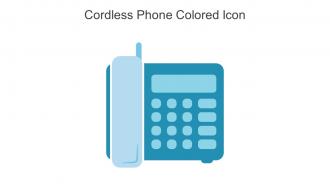 Cordless Phone Colored Icon In Powerpoint Pptx Png And Editable Eps Format