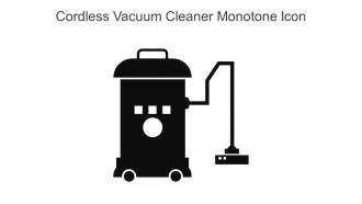 Cordless Vacuum Cleaner Monotone Icon In Powerpoint Pptx Png And Editable Eps Format