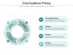 Core audience pricing ppt powerpoint presentation gallery design inspiration cpb