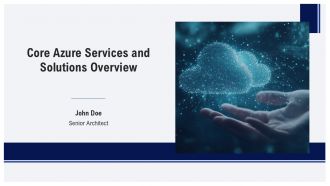 Core Azure Services And Solutions Overview PPT Mockup AT