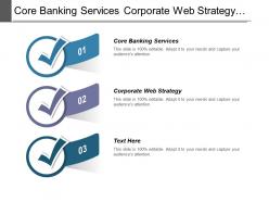 Core banking services corporate web strategy customer growth solution cpb