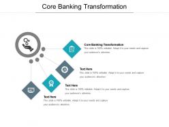 Core banking transformation ppt powerpoint presentation model structure cpb