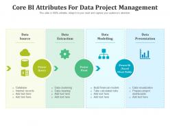 Core BI Attributes For Data Project Management