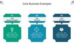 Core business examples ppt powerpoint presentation slides visuals cpb