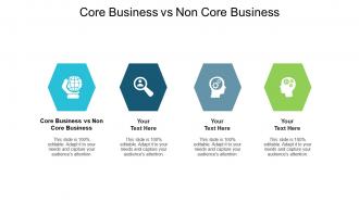 Core business vs non core business ppt powerpoint presentation infographic template rules cpb