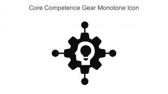 Core Competence Gear Monotone Icon In Powerpoint Pptx Png And Editable Eps Format