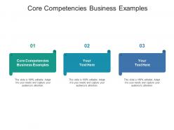 Core competencies business examples ppt powerpoint presentation portfolio smartart cpb