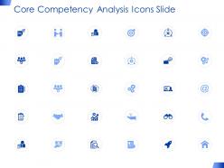 Core Competency Analysis Icons Slide Opportunity Ppt Presentation Pictures Ideas