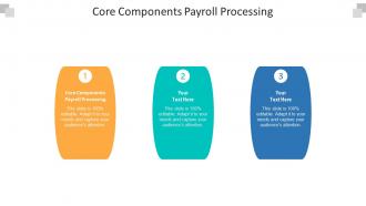 Core components payroll processing ppt powerpoint presentation summary display cpb
