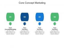 Core concept marketing ppt powerpoint presentation model background cpb