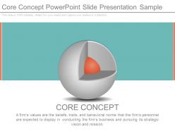 Core concept powerpoint slide presentation sample