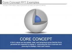 Core concept ppt examples