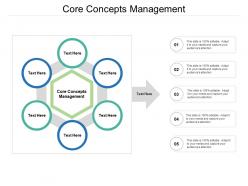 Core concepts management ppt powerpoint presentation summary topics cpb