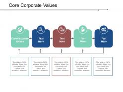Core corporate values ppt powerpoint presentation file designs download cpb