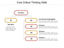 Core critical thinking skills ppt powerpoint presentation outline layout ideas cpb