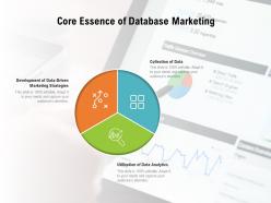 Core essence of database marketing