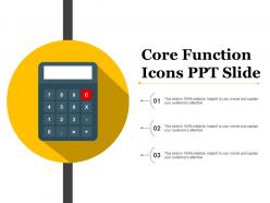 Core function icons ppt slide