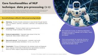 Core Functionalities Of NLP Technique Data What Is NLP And How It Works AI SS V Researched Idea