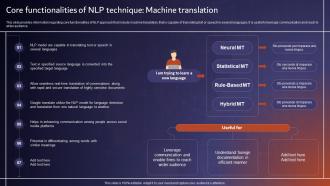 Core Functionalities Of NLP Technique Machine Comprehensive Tutorial About AI SS V