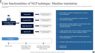 Core Functionalities Of NLP Technique Natural Language Processing AI SS V