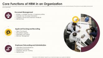 Core Functions Of HRM In An Organization