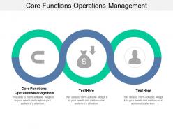 Core functions operations management ppt powerpoint presentation slides templates cpb
