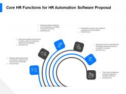 Core hr functions for hr automation software proposal ppt file elements