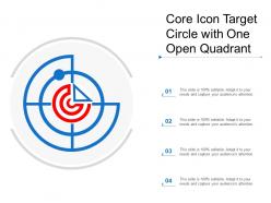 Core icon target circle with one open quadrant