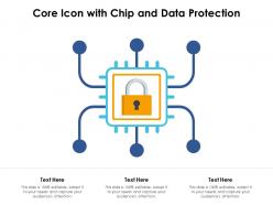 Core Icon With Chip And Data Protection