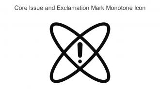 Core Issue And Exclamation Mark Monotone Icon In Powerpoint Pptx Png And Editable Eps Format