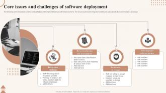 Core Issues And Challenges Of Software Deployment
